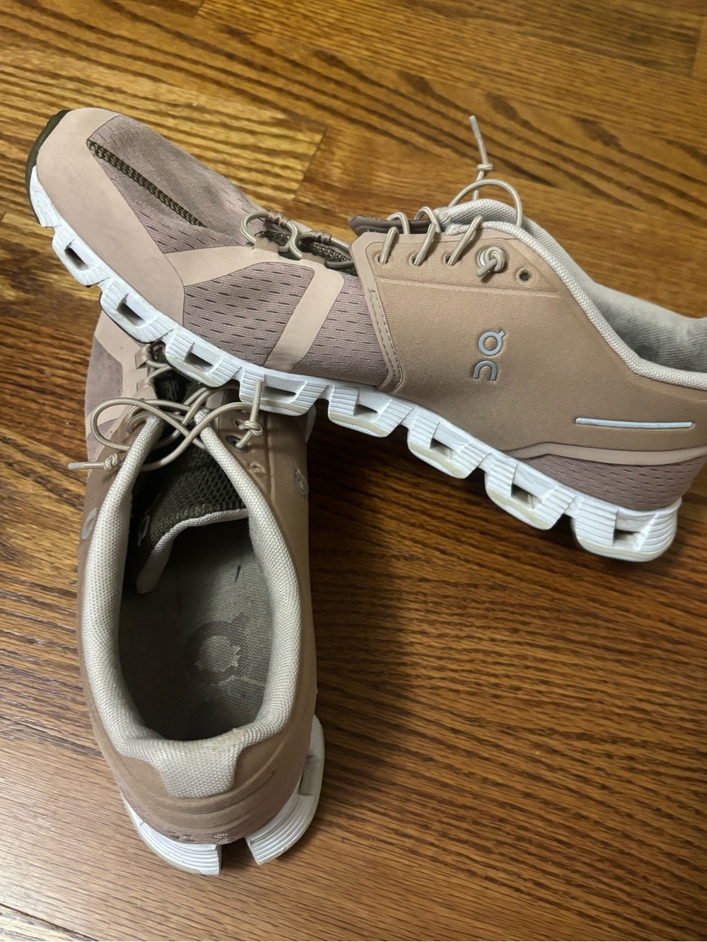 On Running Cloud Womens Athletic Shoes - Rose/Tan